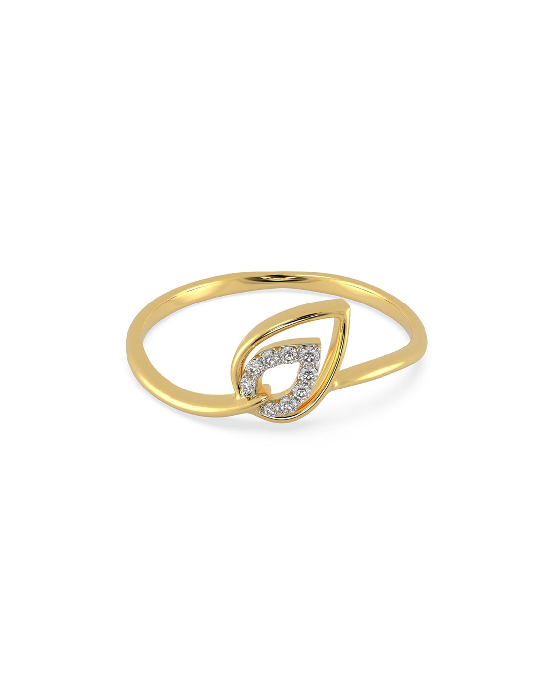 FINEROCK 1/4 Carat Diamond Engagement Ring Band in 14K Rose Gold (Ring Size  4) (I1-I2 Clarity) | Amazon.com