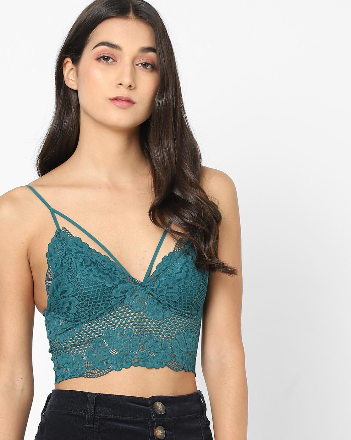 Lace Bralette with Adjustable Straps