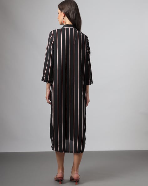 Long line hot sale shirt dress