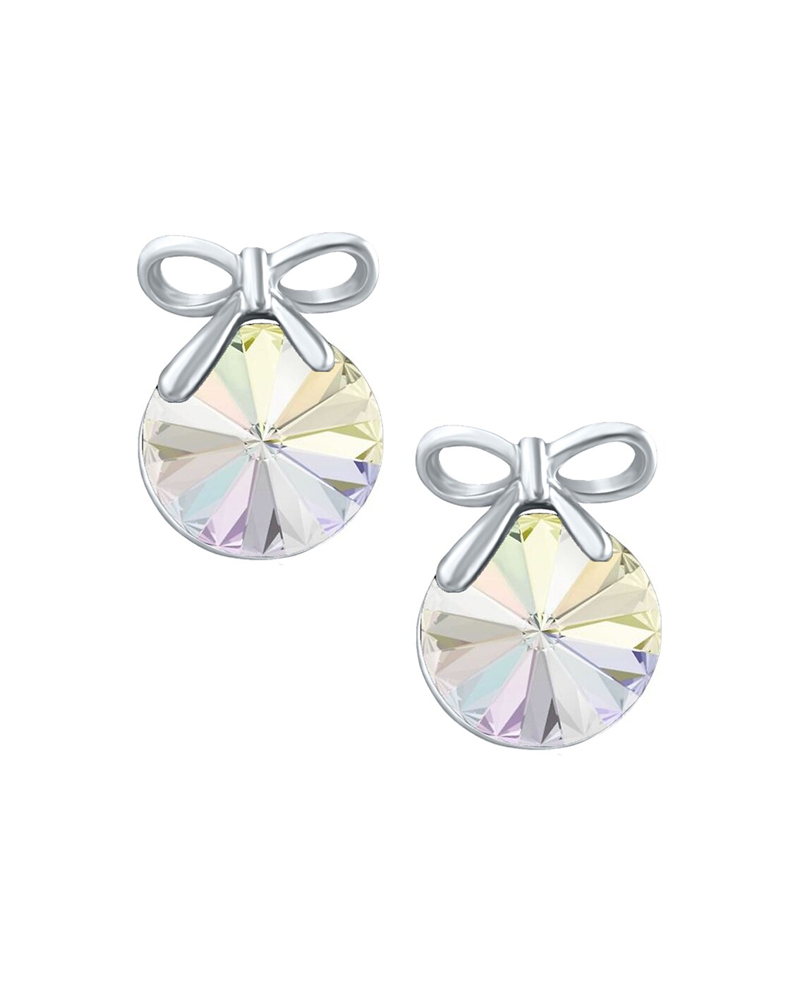 Swarovski LIFELONG BOW - Earrings - silver-coloured - Zalando