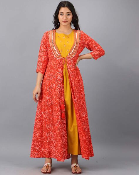 Coat on sale model kurtas