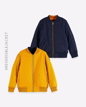 pull and bear reversible bomber jacket