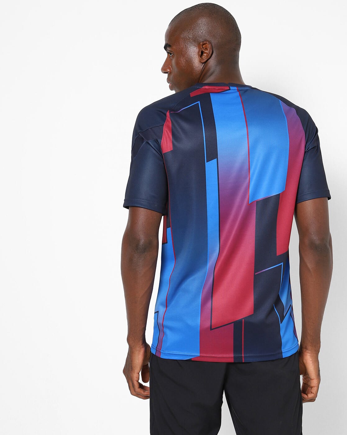 Buy NIKE FC Barcelona Crew-Neck T-shirt Online | Ajio.com
