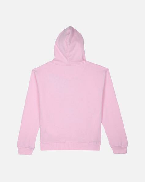 pink plain hoodie