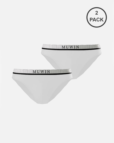 White Briefs With a Black Waistband - Shop Now