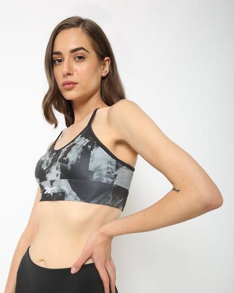 Reebok Printed Strappy Bra