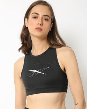 reebok Printed Sports Bra with Racer Back-picture-53