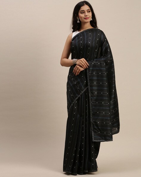 Buy Black Sarees for Women by SOCH Online