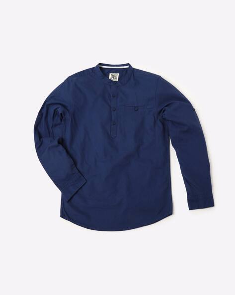 Shirt With Buttoned Welt Pocket