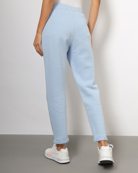 Women Logo Print Track Pants with Side Panels