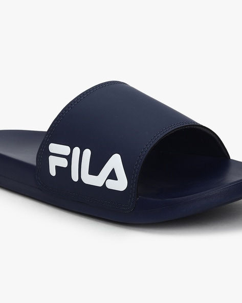 Fila slippers sales blue