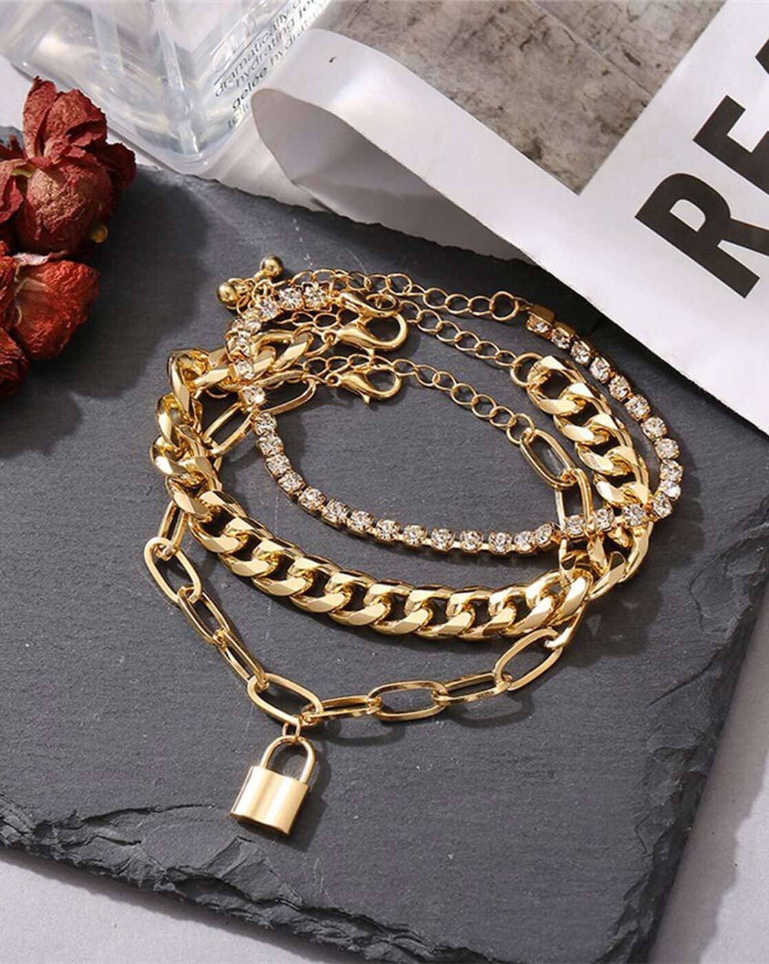 Nikki double chain gold bracelet – Souvenirs de Pomme