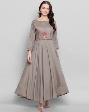 Buy Grey Dresses Gowns For Women By Lymi Label Online Ajio Com