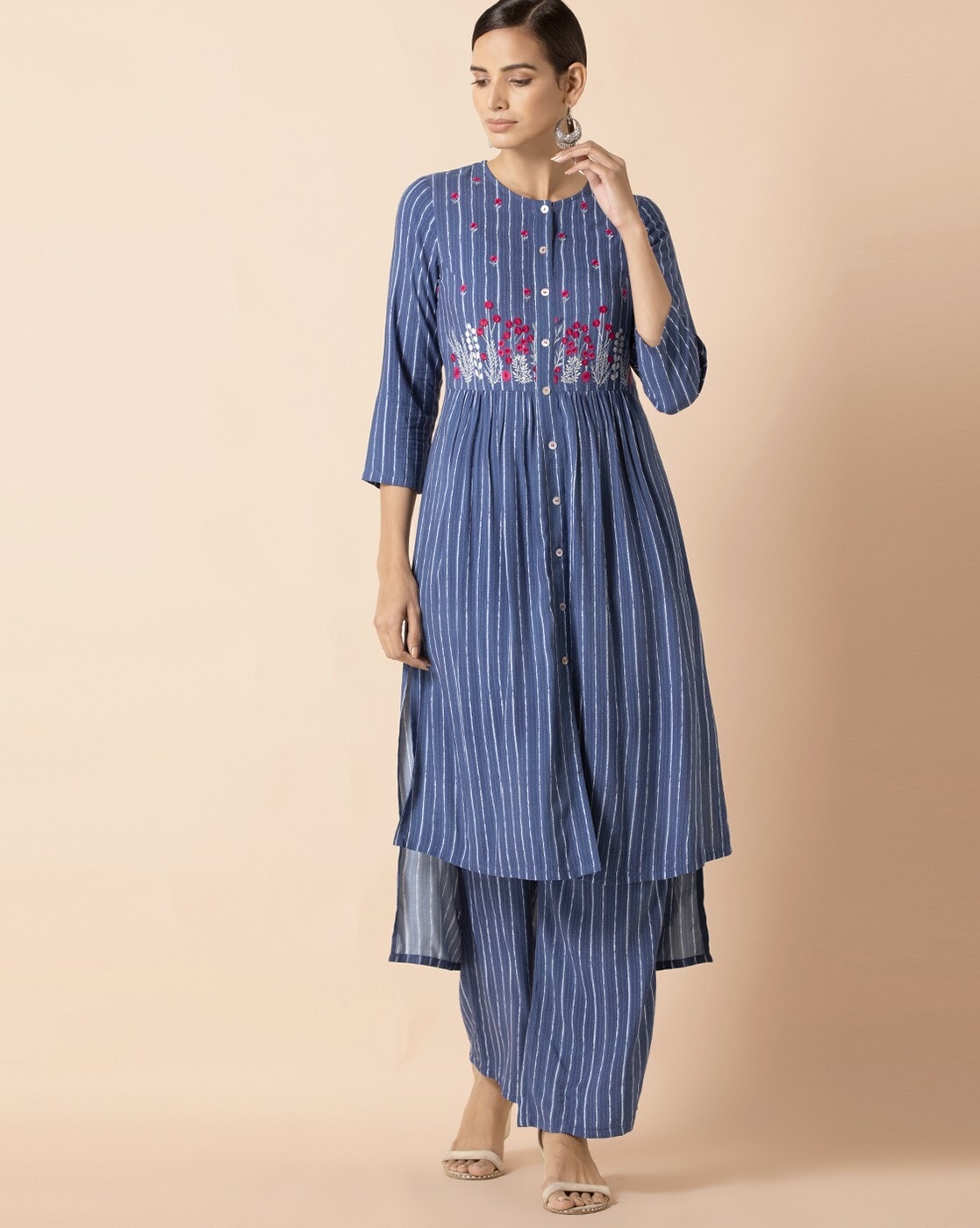 indya blue kurta