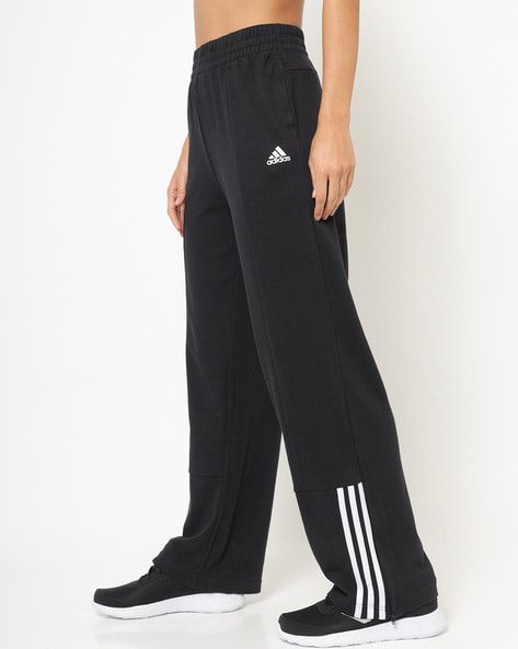 Adidas black and sale white pants womens