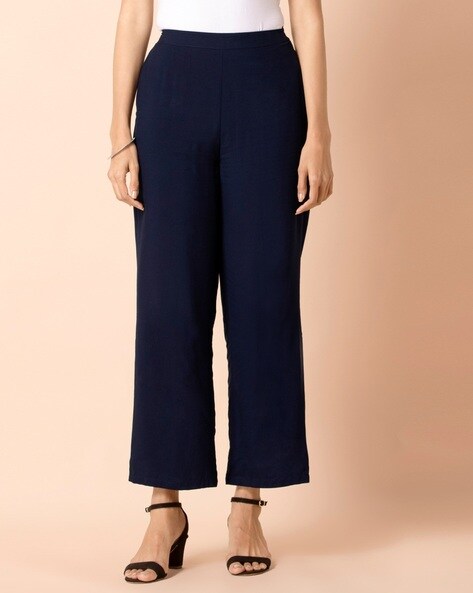 Palazzo Pants with Elasticated Waist Price in India