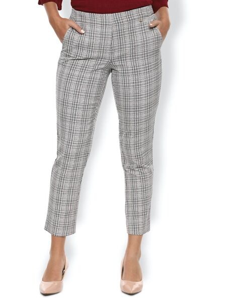 Buy Grey Trousers & Pants for Women by VAN HEUSEN Online