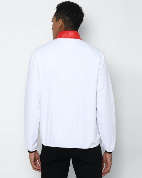 Buy ALLEN SOLLY White Solid Cotton Regular Fit Mens Casual Jacket |  Shoppers Stop