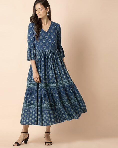 Buy Beige Dresses & Gowns for Women by Indya Online | Ajio.com