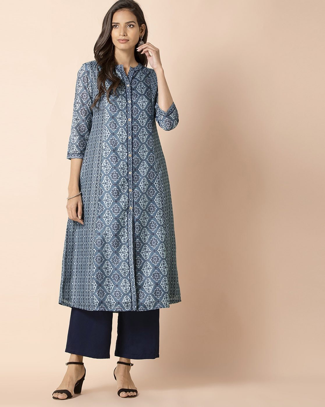 indya blue kurta