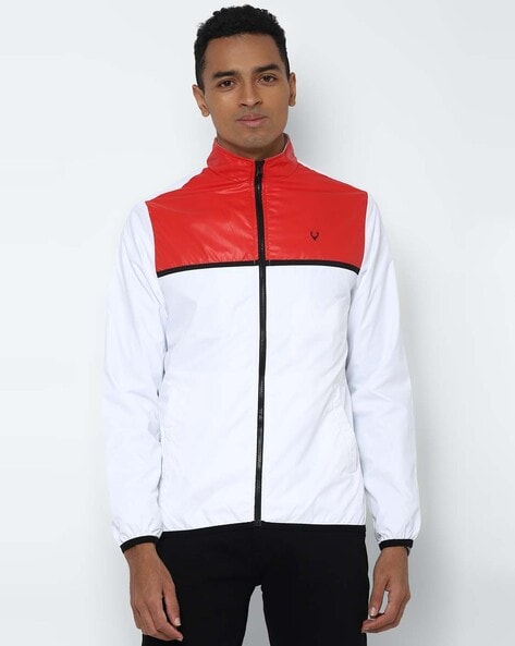 Buy Allen Solly Mock Collar Bomber Jacket - Jackets for Men 24094270 |  Myntra