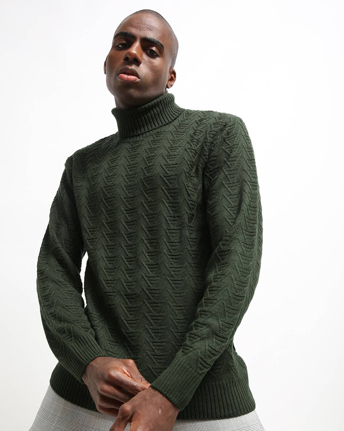 Buy Olive Green Sweaters & Cardigans for Men by ALTHEORY Online