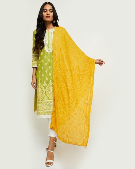 Textured Dupatta with Beaded Price in India