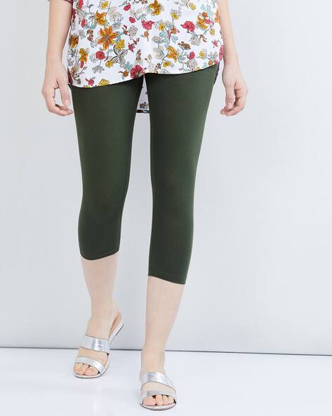 Buy Olive Leggings for Women by MAX 