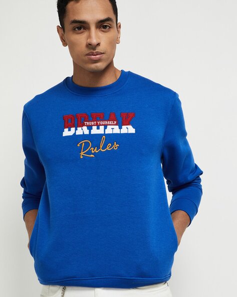 Buy Blue Sweatshirt & Hoodies for Men by max Online