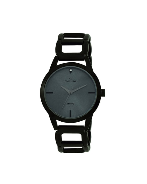 Buy Maxima Attivo Men Black & Grey Dial Watch 35871LAGB - Watches for Men  1614712 | Myntra