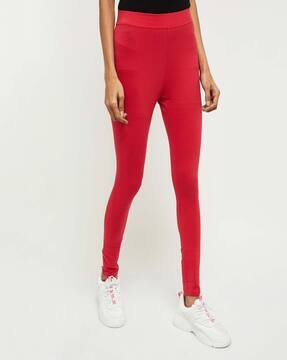 Buy Orange Leggings for Women by MAX 