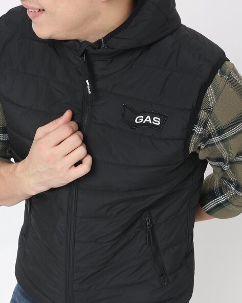 north face hooded gilet