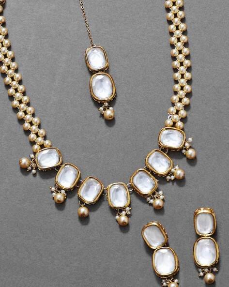 Natural Glow Golden South Sea Cultured Pearl Necklace 14K Diamond 60s -  Ruby Lane
