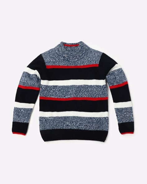 Striped High-Neck Sweater view 2
