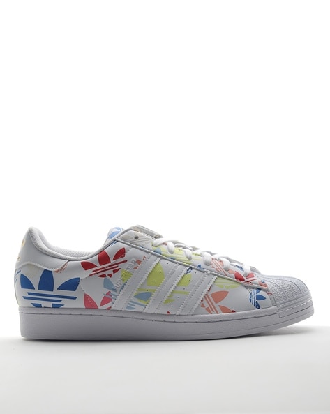 Buy Adidas Originals Superstar Logo Panelled Low-Top Lace-Up Shoes | White Color Men | LUXE