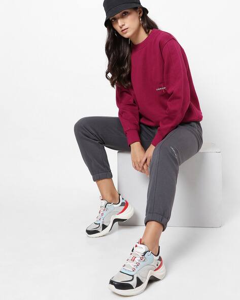 calvin klein purple sweatshirt