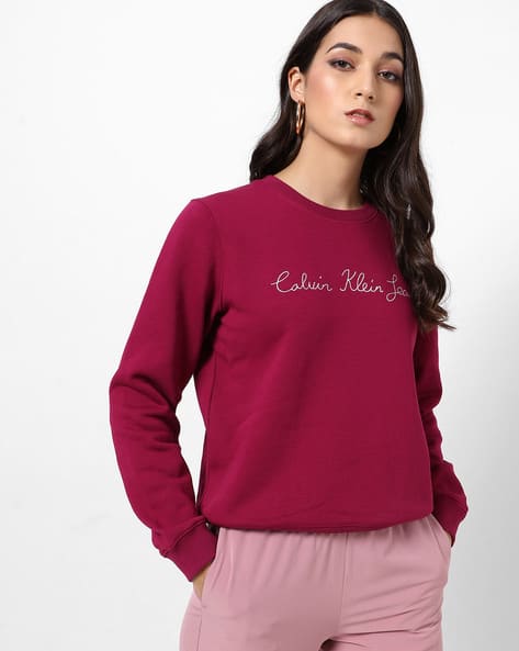 calvin klein purple sweatshirt