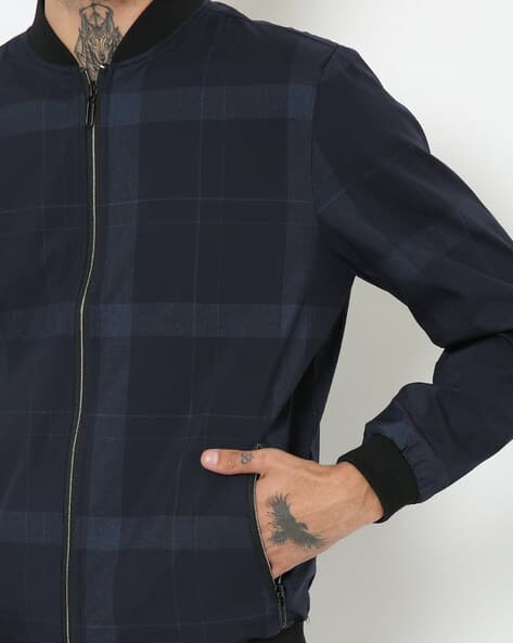 bomber jacket checkered