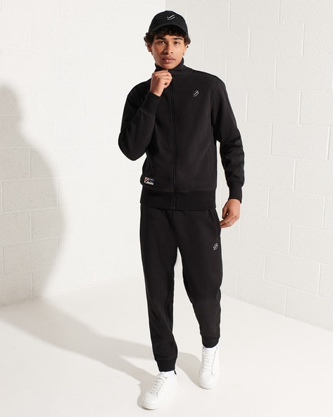 Cotton Fleece Joggers with Side Pockets