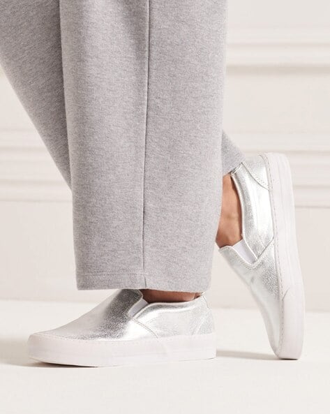 superdry silver trainers