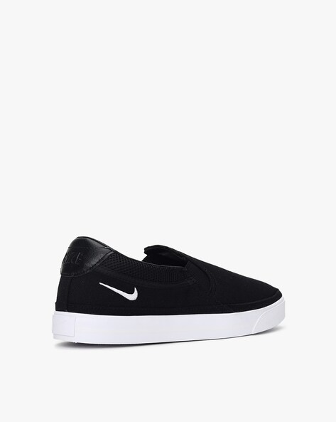 Nike sb best sale slip on black