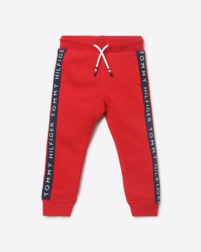 tommy hilfiger joggers red