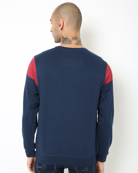 Buy Navy Blue Sweatshirt & Hoodies for Men by DNMX Online