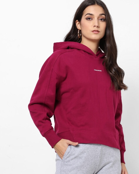 Buy Purple Sweatshirt & Hoodies for Women by Calvin Klein Jeans Online |  