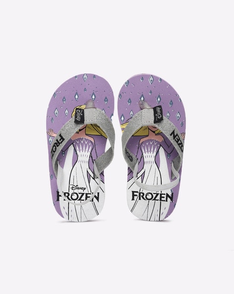 Disney Frozen Print Thong-Strap Flip-Flops