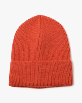 STLHD Knit Beanie Patch Hat | STLHD Gear Orange