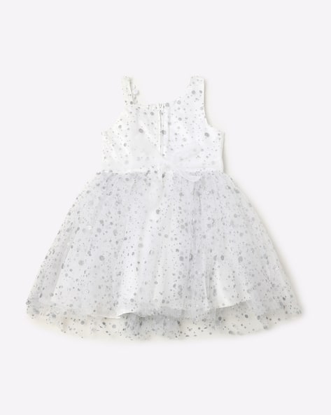 Embellished Speckle Print Sleeveless Fit & Flare Dress view 2