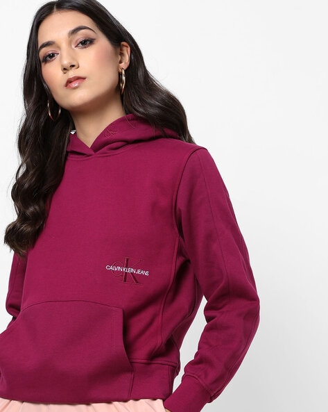 Buy Purple Sweatshirt & Hoodies for Women by Calvin Klein Jeans Online |  