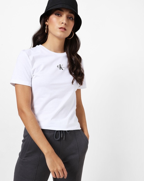 Buy White Tshirts for Women by Calvin Klein Jeans Online