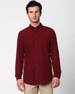 Buy Maroon Shirts for Men by SELECTED 